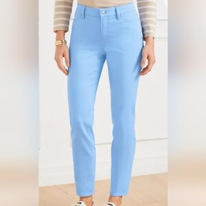 Talbots Flawless 5 Pocket Slim Ankle Jeans Pale Aqua 8
